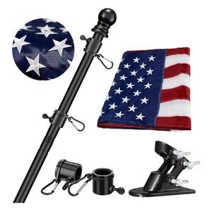 Patriotic Blue and White Star Flag